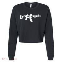 Coffee AR15 Rifle Gun Owner Cropped Pullover Crew thumb 0