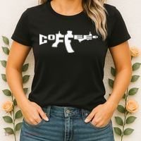 Coffee AR15 Rifle Gun Owner Women's T-Shirt thumb 2