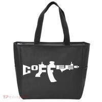 Coffee AR15 Rifle Gun Owner Tote Bag thumb 0
