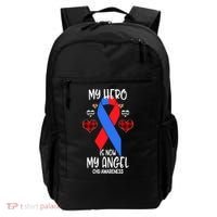 Chd Awareness Remembrance Hero Is Now My Angel Great Gift Backpack thumb 0