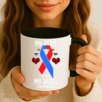 Chd Awareness Remembrance Hero Is Now My Angel Great Gift Coffee Mug thumb 3