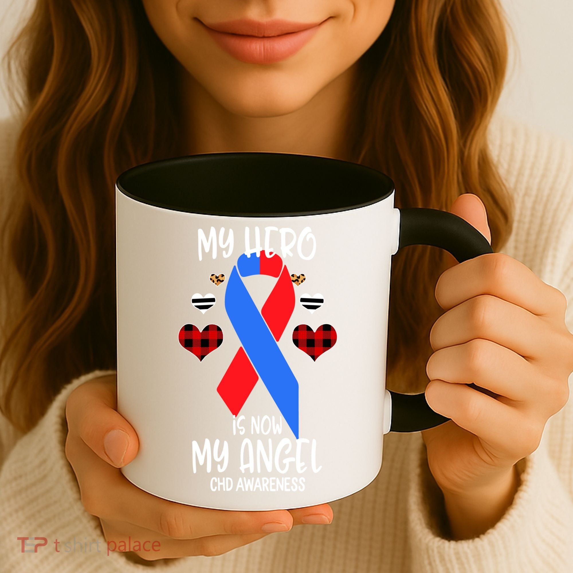 Chd Awareness Remembrance Hero Is Now My Angel Great Gift Coffee Mug