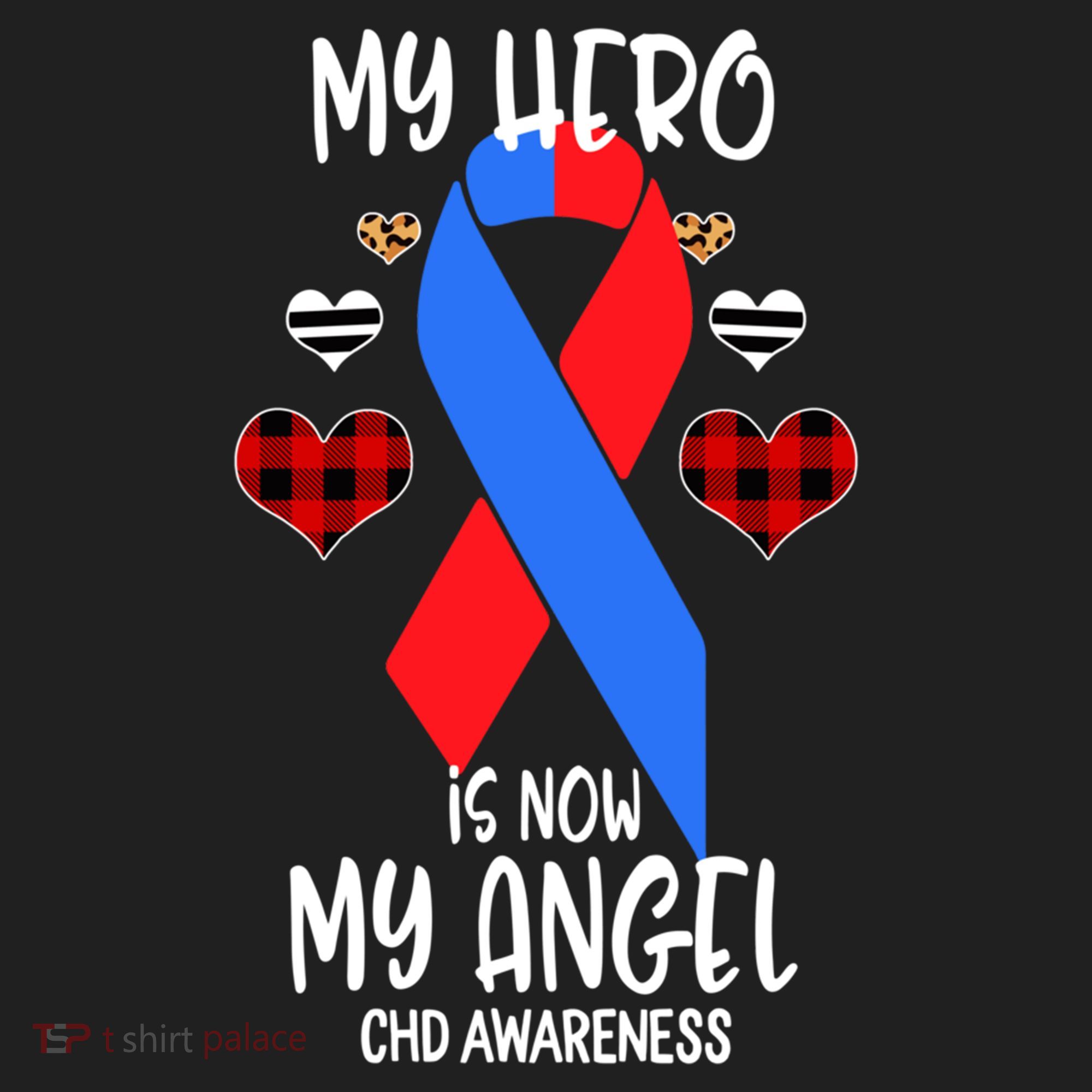 Chd Awareness Remembrance Hero Is Now My Angel Great Gift Golf Towel
