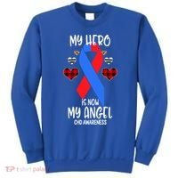 Chd Awareness Remembrance Hero Is Now My Angel Great Gift Sweatshirt thumb 0