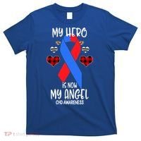 Chd Awareness Remembrance Hero Is Now My Angel Great Gift T-Shirt thumb 0