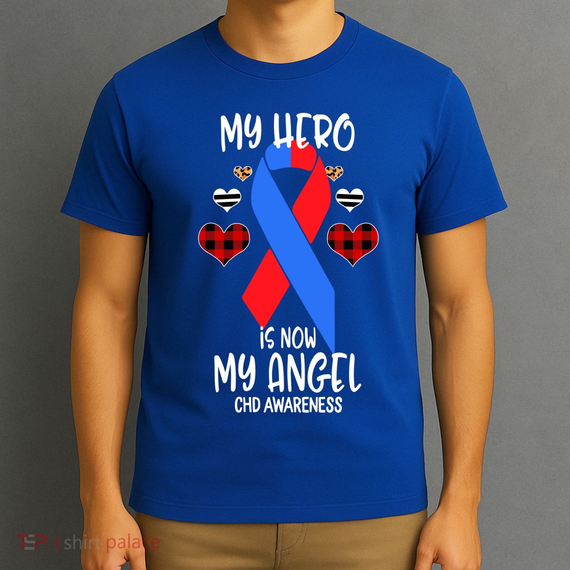 Chd Awareness Remembrance Hero Is Now My Angel Great Gift T-Shirt