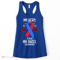 Chd Awareness Remembrance Hero Is Now My Angel Great Gift Women's Tank Top thumb 0