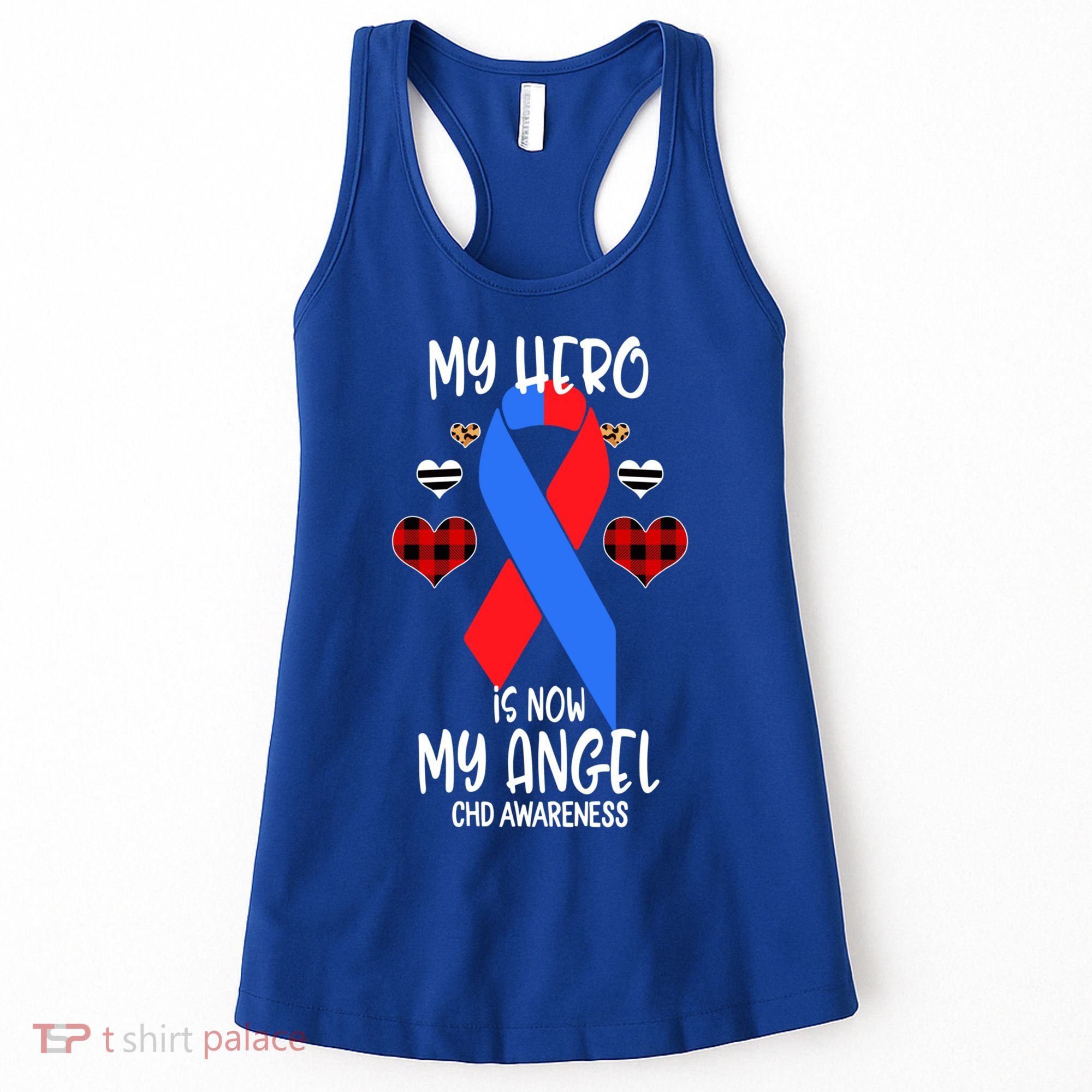 Chd Awareness Remembrance Hero Is Now My Angel Great Gift Women's Tank Top