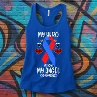 Chd Awareness Remembrance Hero Is Now My Angel Great Gift Women's Tank Top thumb 3