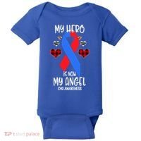 Chd Awareness Remembrance Hero Is Now My Angel Great Gift Baby Bodysuit thumb 0