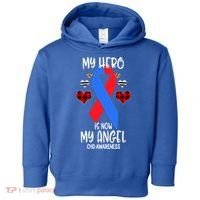 Chd Awareness Remembrance Hero Is Now My Angel Great Gift Toddler Hoodie thumb 0