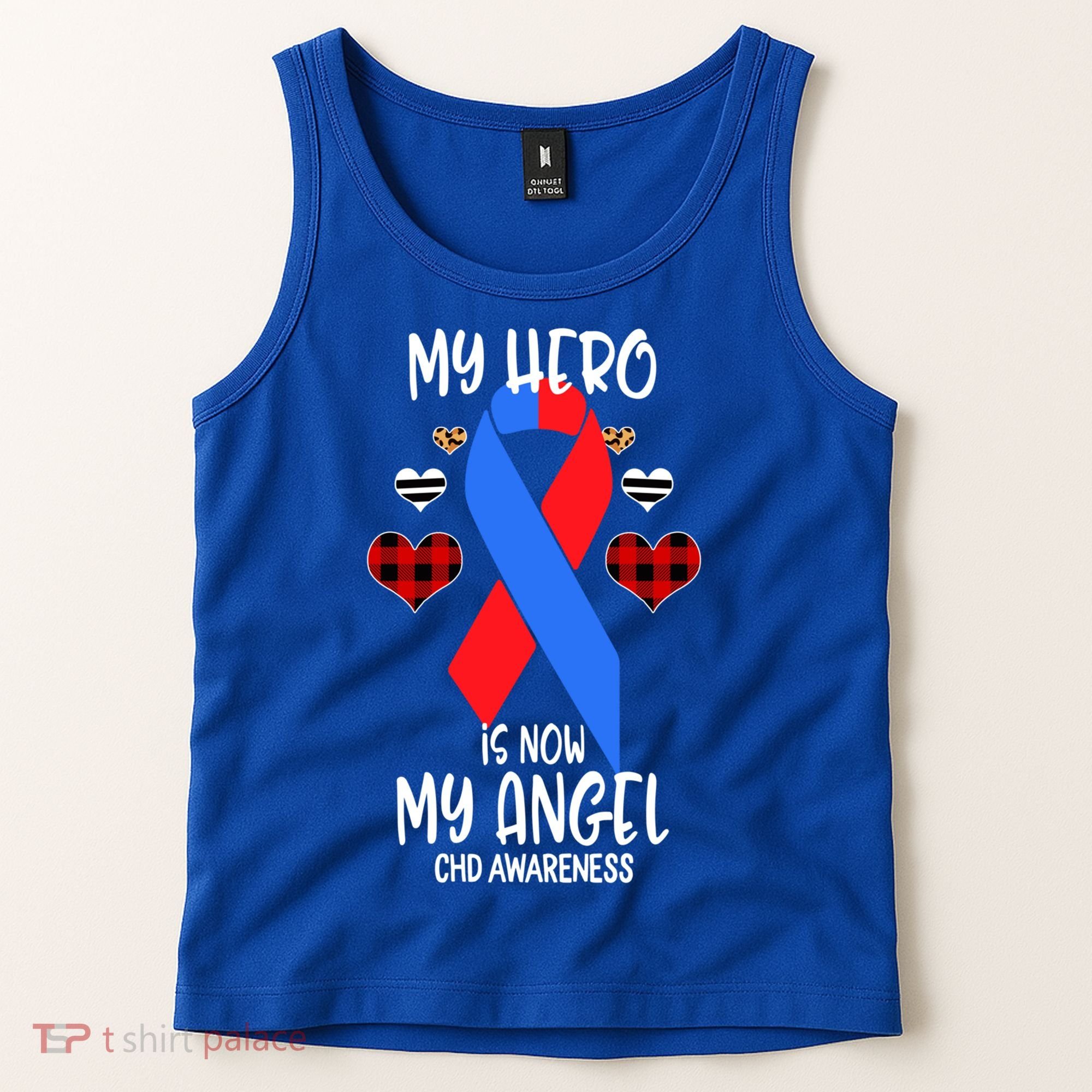 Chd Awareness Remembrance Hero Is Now My Angel Great Gift Tank Top