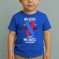 Chd Awareness Remembrance Hero Is Now My Angel Great Gift Toddler T-Shirt thumb 2