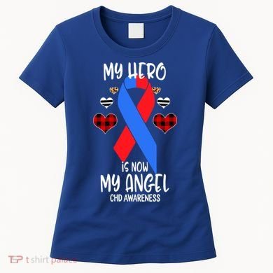 Chd Awareness Remembrance Hero Is Now My Angel Great Gift Women's T-Shirt