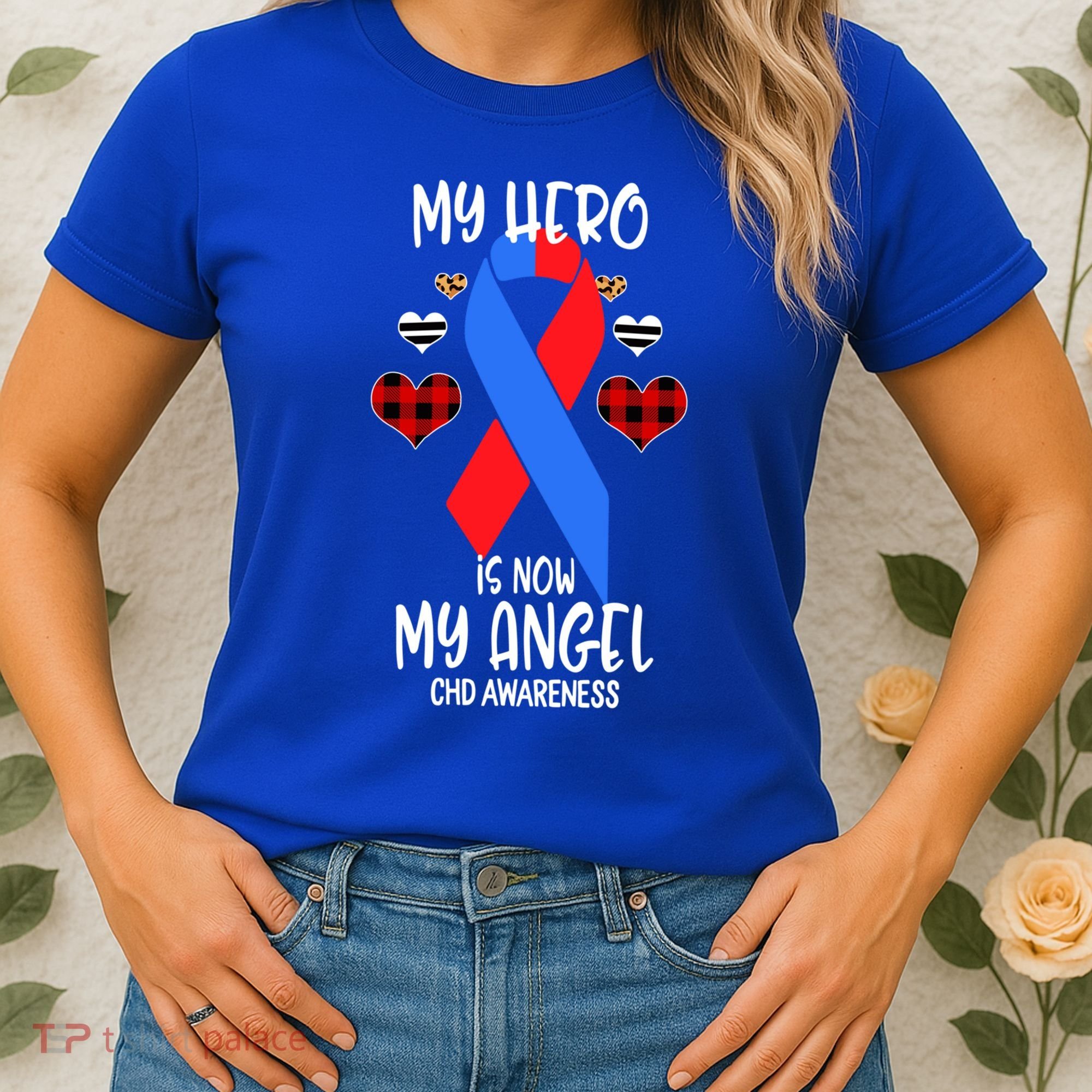 Chd Awareness Remembrance Hero Is Now My Angel Great Gift Women's T-Shirt