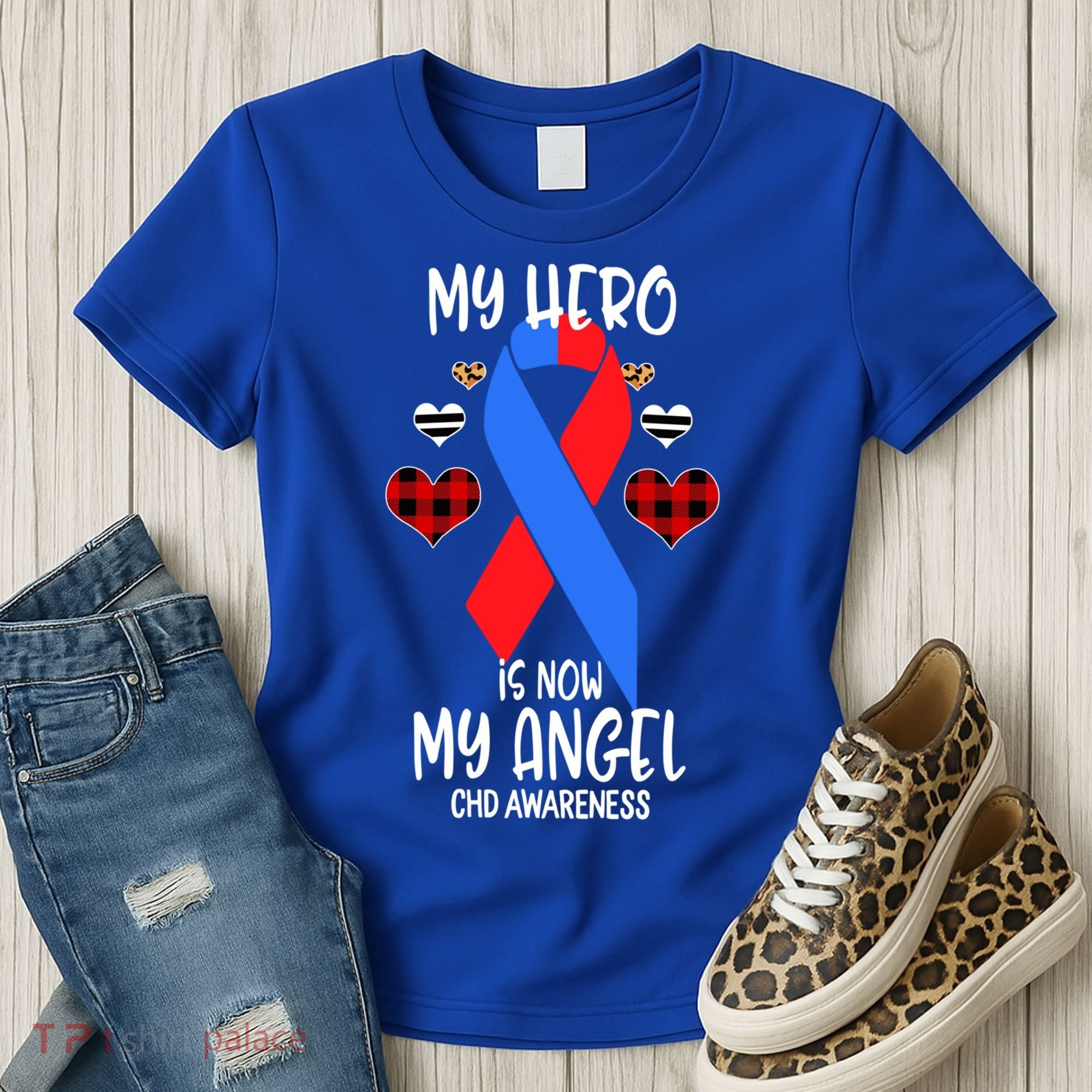 Chd Awareness Remembrance Hero Is Now My Angel Great Gift Women's T-Shirt