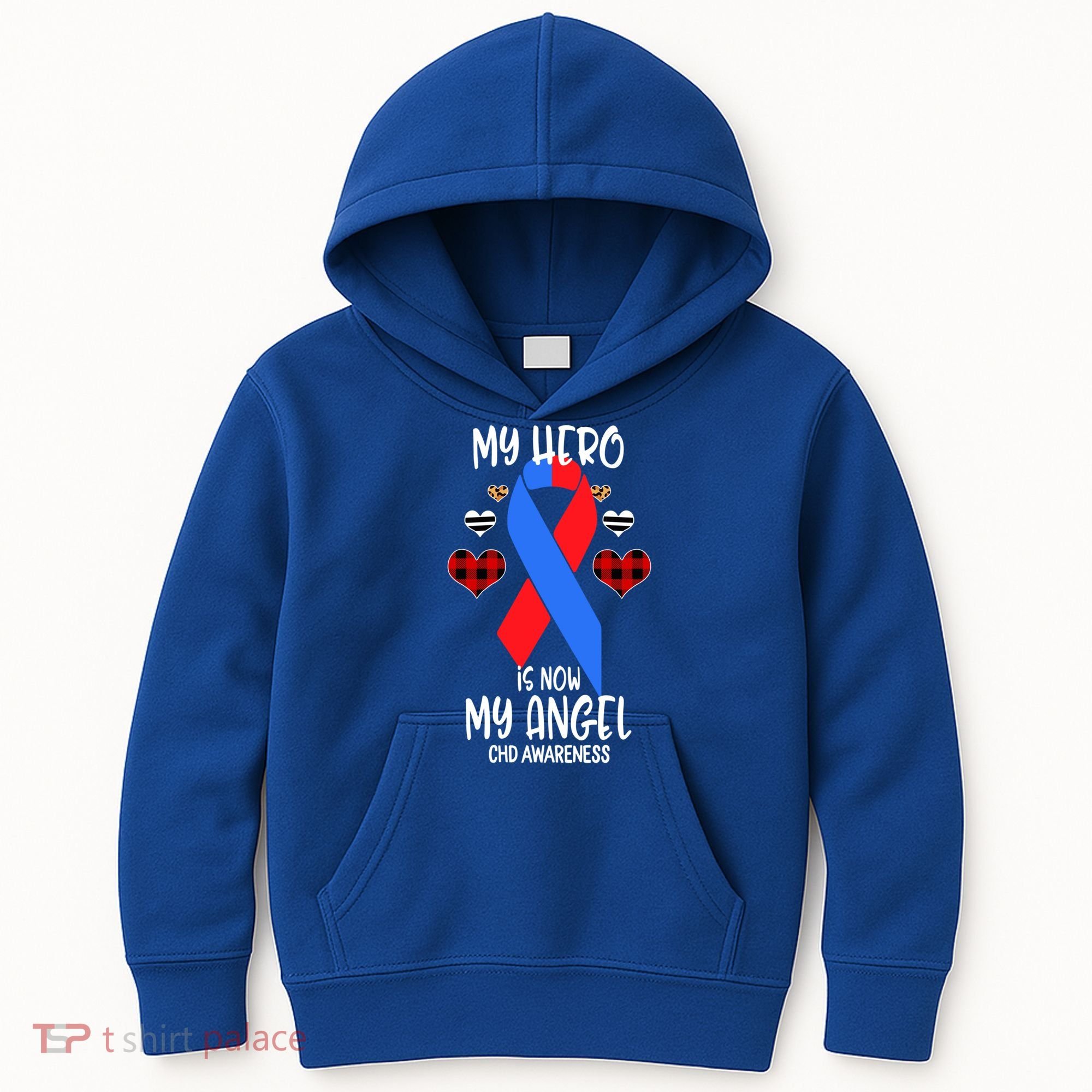 Chd Awareness Remembrance Hero Is Now My Angel Great Gift Kids Hoodie