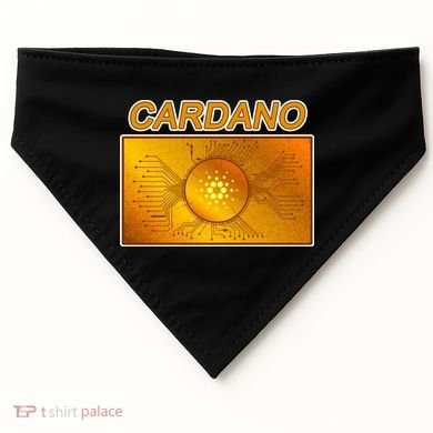 Cardano ADA Cryptocurrency Gold USA-Made Doggie Bandana