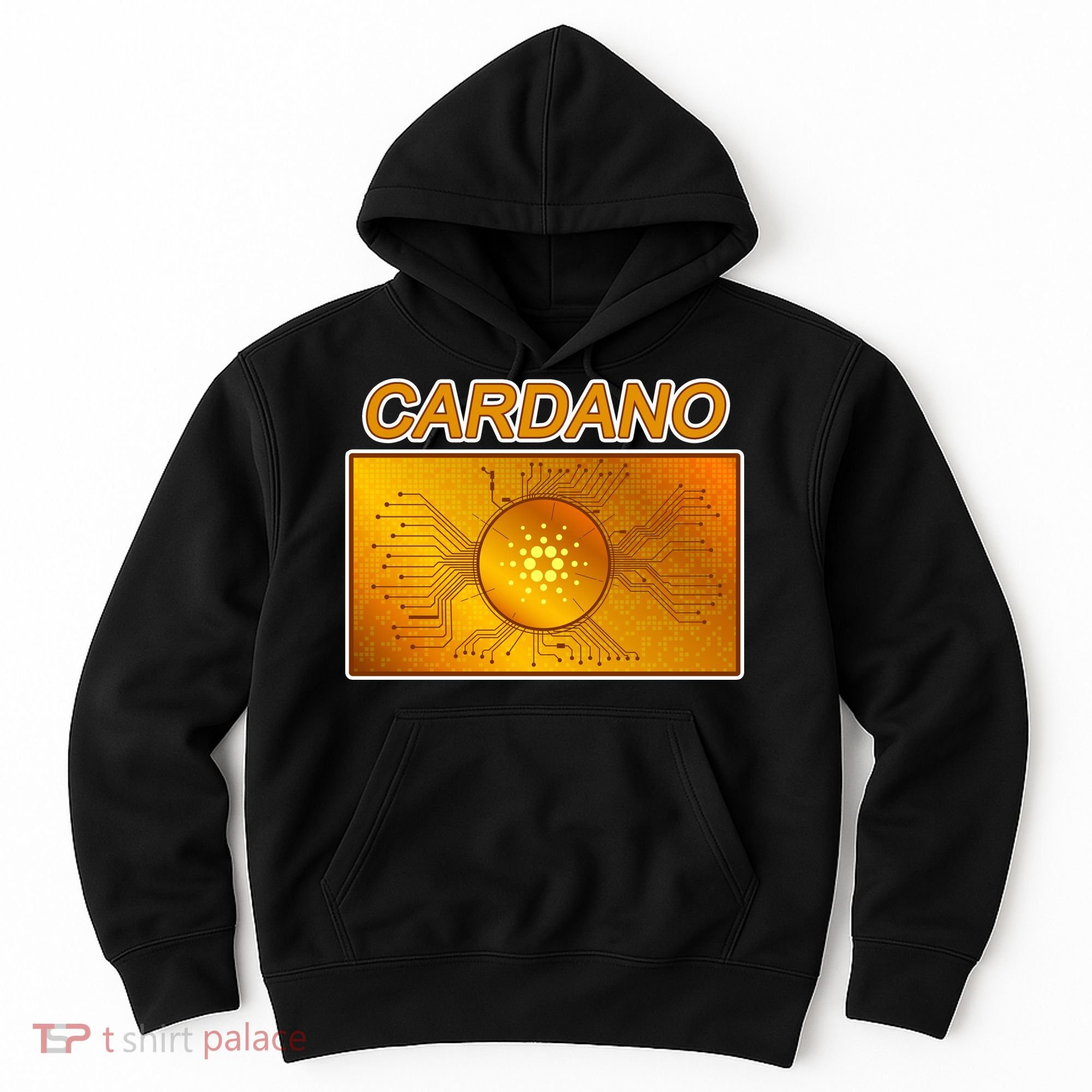 Cardano ADA Cryptocurrency Gold Hoodie