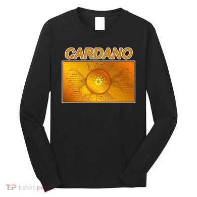 Cardano ADA Cryptocurrency Gold Long Sleeve Shirt