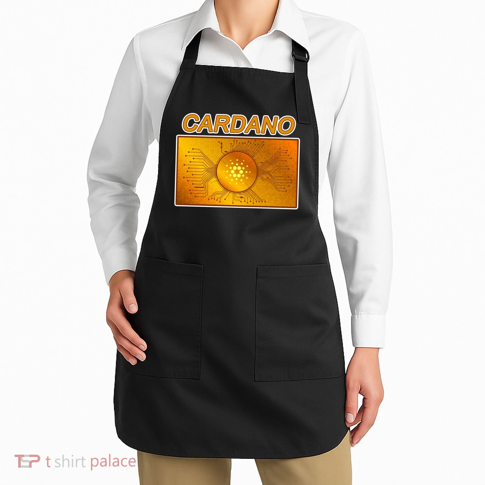 Cardano ADA Cryptocurrency Gold Apron