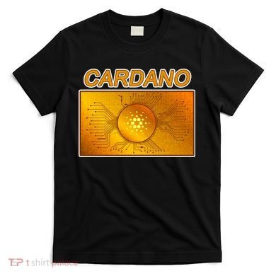 Cardano ADA Cryptocurrency Gold T-Shirt