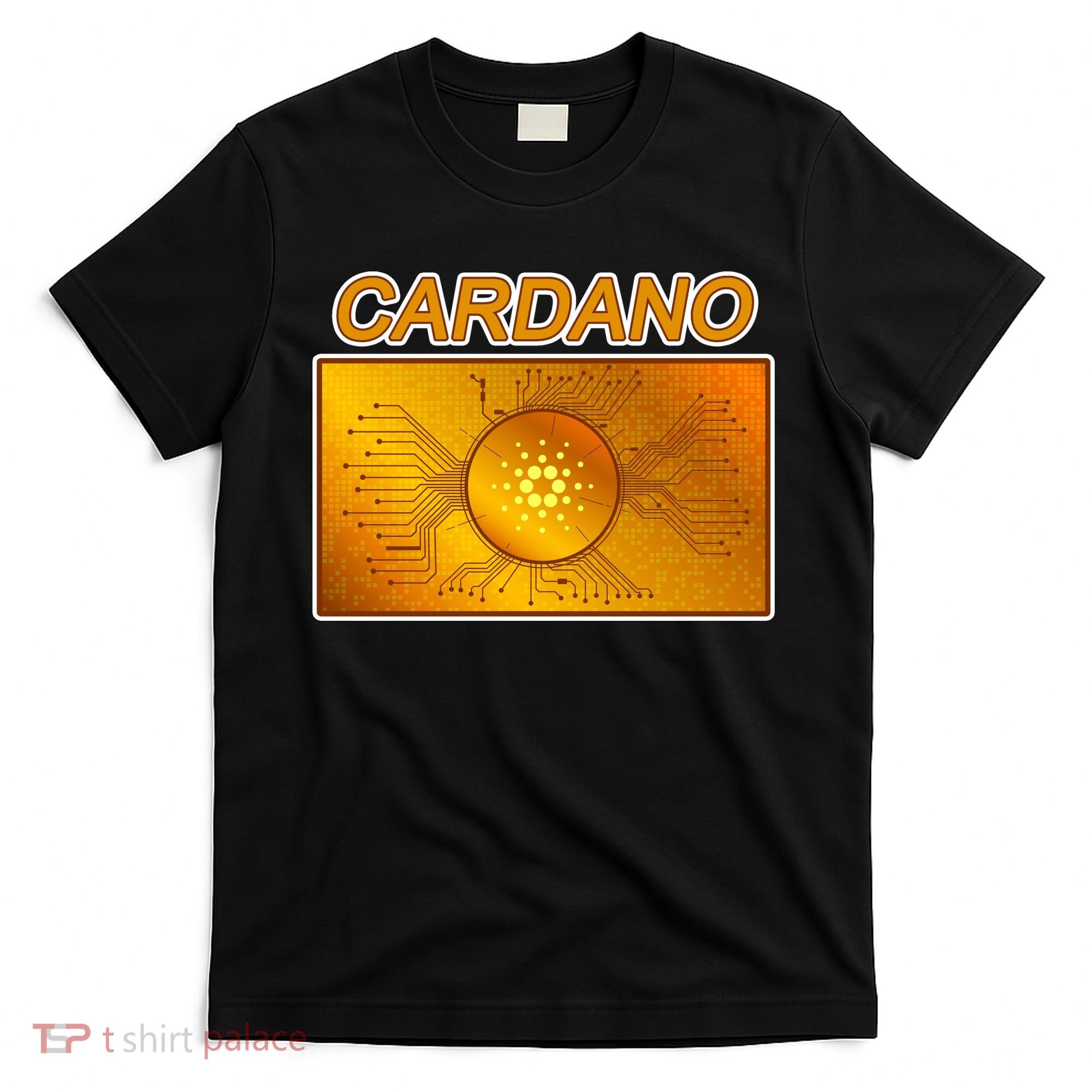 Cardano ADA Cryptocurrency Gold T-Shirt