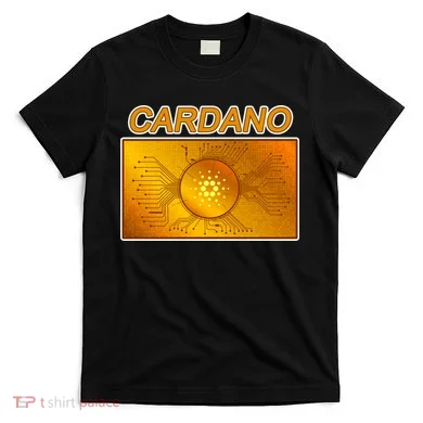 Cardano ADA Cryptocurrency Gold T-Shirt