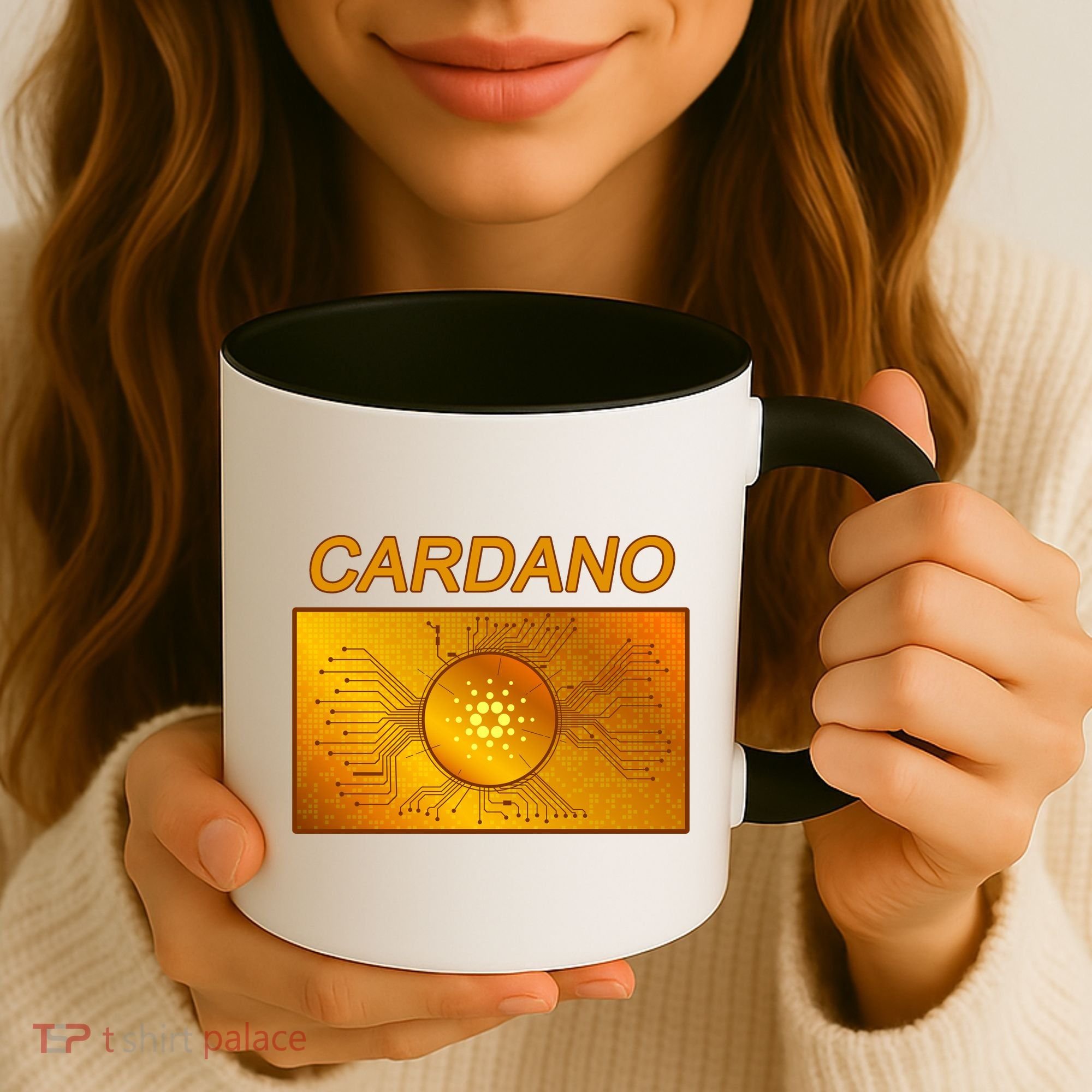 Cardano ADA Cryptocurrency Gold Coffee Mug
