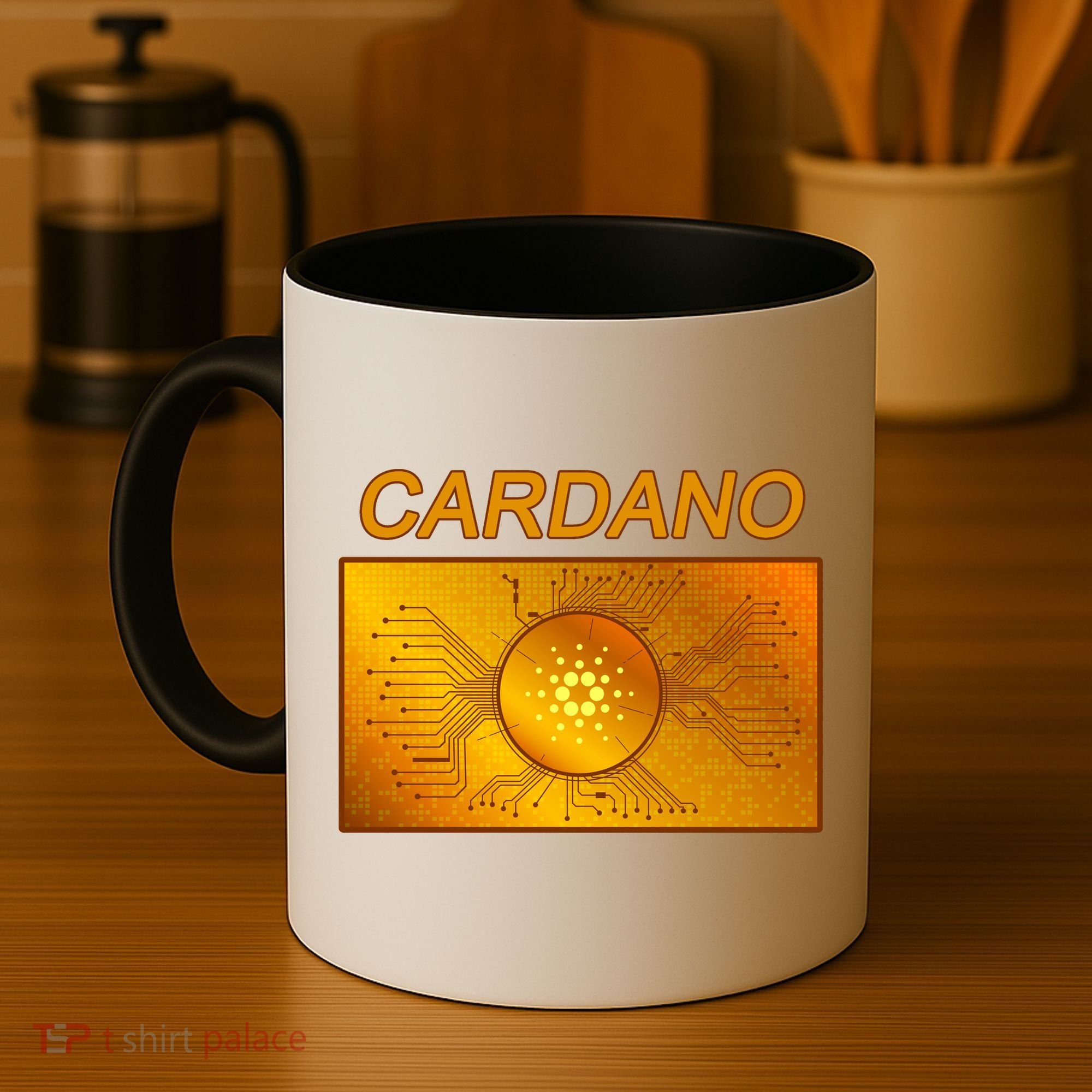 Cardano ADA Cryptocurrency Gold Coffee Mug
