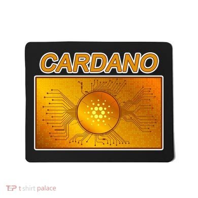 Cardano ADA Cryptocurrency Gold Mousepad