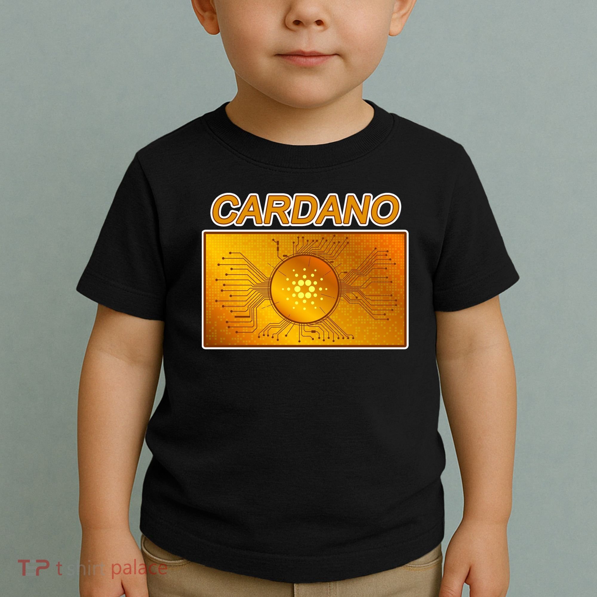 Cardano ADA Cryptocurrency Gold Toddler T-Shirt