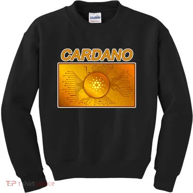 Cardano ADA Cryptocurrency Gold Kids Sweatshirt