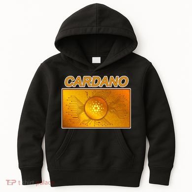 Cardano ADA Cryptocurrency Gold Kids Hoodie