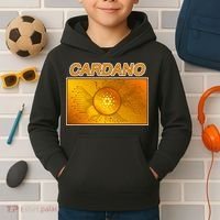 Cardano ADA Cryptocurrency Gold Kids Hoodie thumb 2