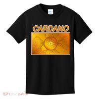 Cardano ADA Cryptocurrency Gold Kids T-Shirt thumb 0