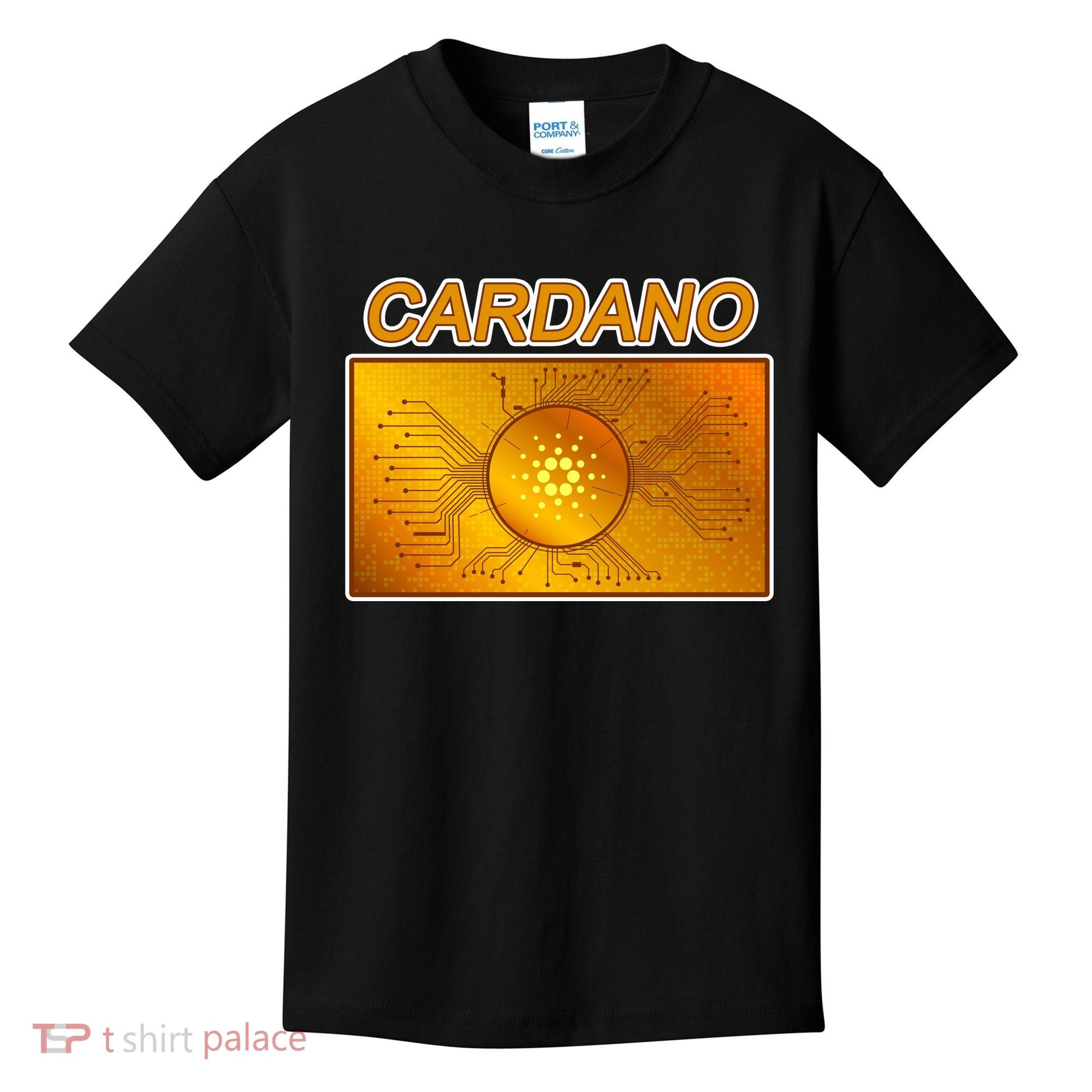 Cardano ADA Cryptocurrency Gold Kids T-Shirt