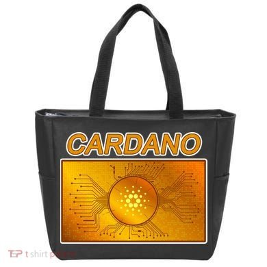 Cardano ADA Cryptocurrency Gold Tote Bag