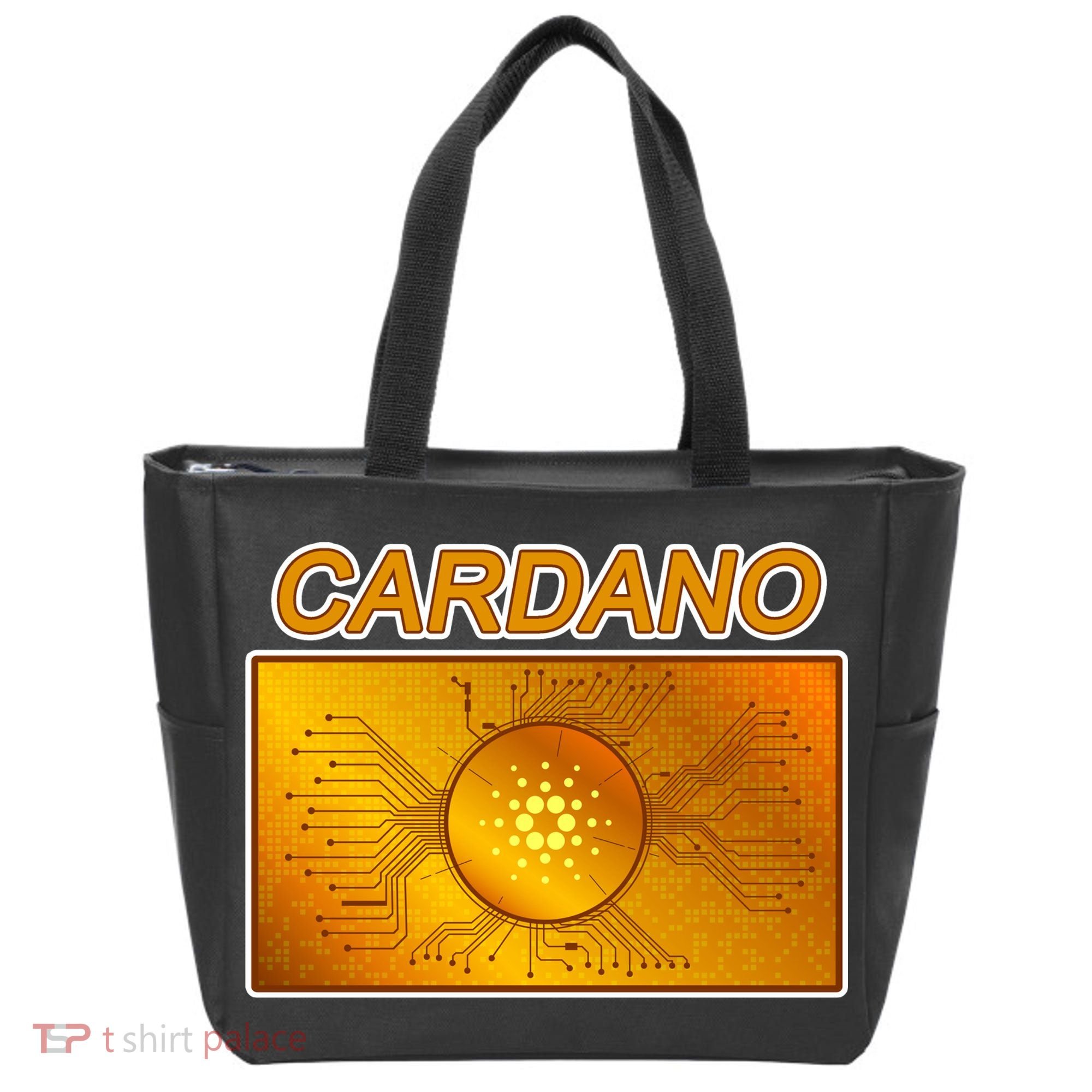 Cardano ADA Cryptocurrency Gold Tote Bag
