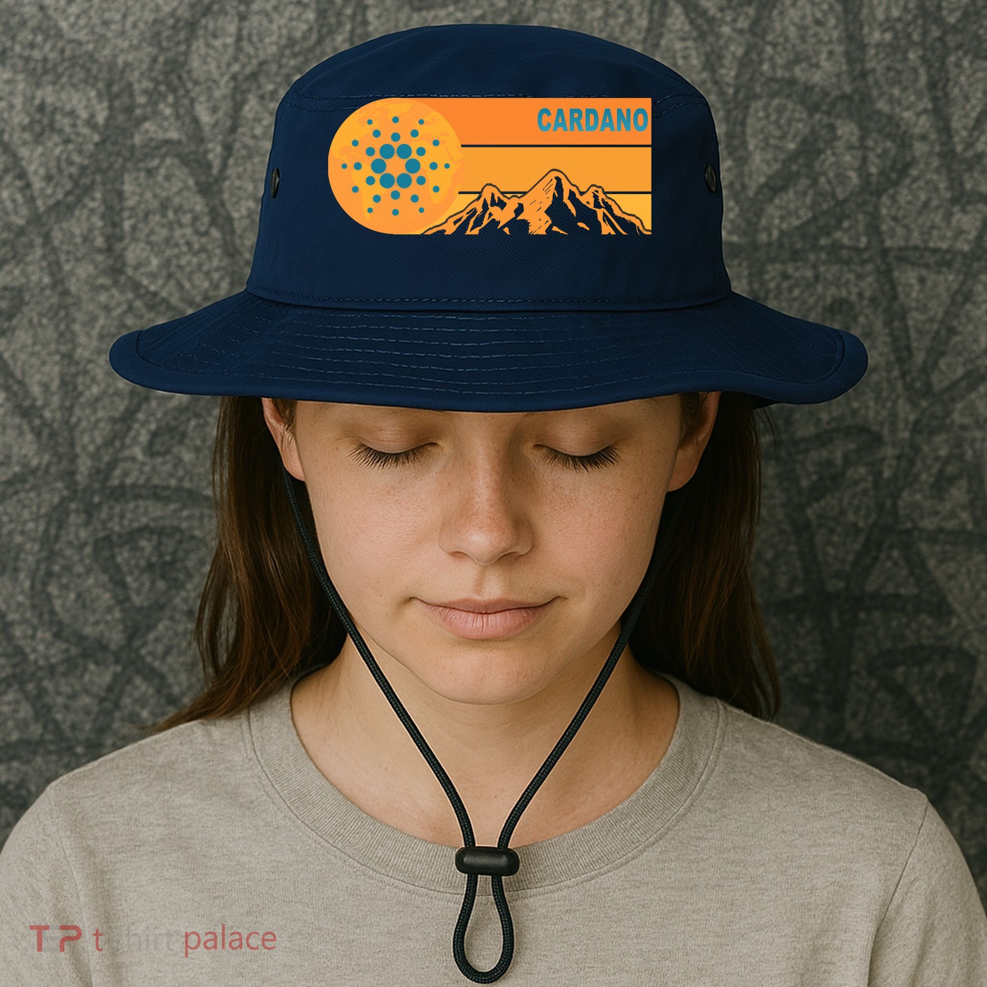 Cardano Crypto mountain  Bucket Hat