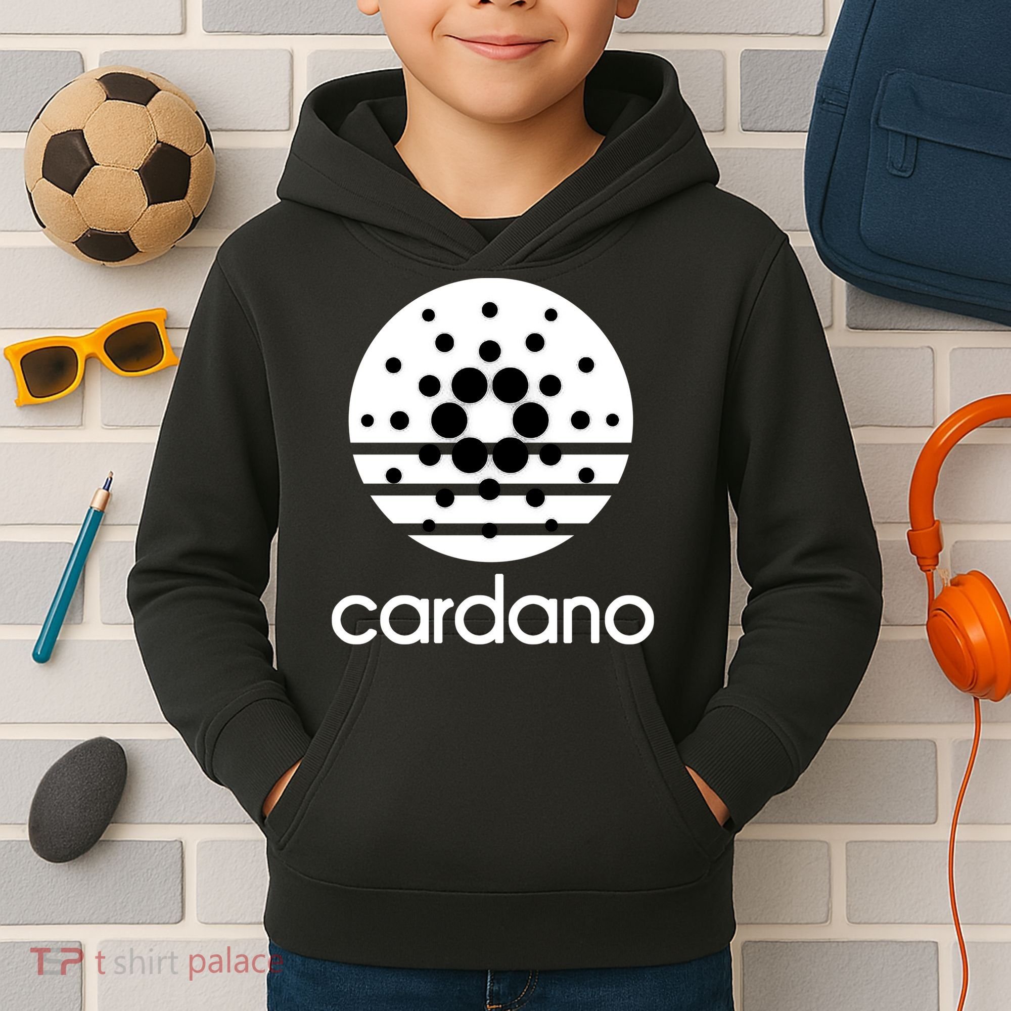 Cardano Logo Kids Hoodie
