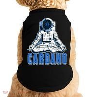 Cardano Mediating Yoga Astronaut Crypto Currency Doggie Tank thumb 0