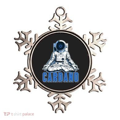 Cardano Mediating Yoga Astronaut Crypto Currency Ornament