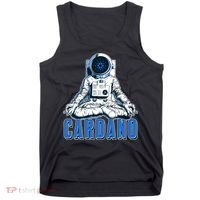 Cardano Mediating Yoga Astronaut Crypto Currency Tank Top thumb 0
