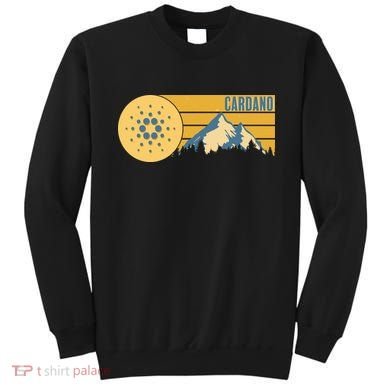Cardano Vintage Mountains Crypto Currency Sweatshirt