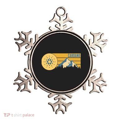 Cardano Vintage Mountains Crypto Currency Ornament