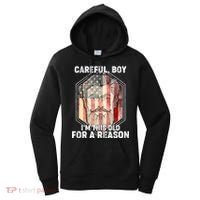 Careful Boy I'm This Old For A Reason Women's Hoodie thumb 0