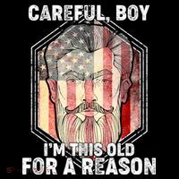 Careful Boy I'm This Old For A Reason Women's Hoodie thumb 2