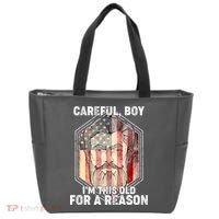 Careful Boy I'm This Old For A Reason Tote Bag thumb 0