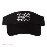 Caregiver My Hands Are Full and So Is My Heart Visor thumb 0